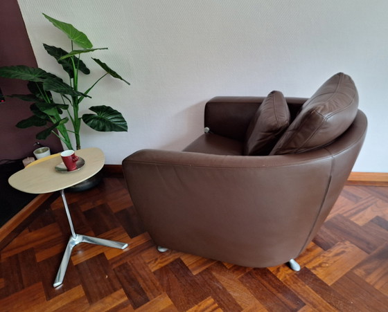 Image 1 of 2x FSM relax chair - cuir brun