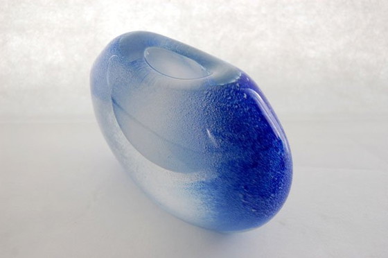 Image 1 of Winter In Icy Blue Skay | 3 Dimentional Glass  Object