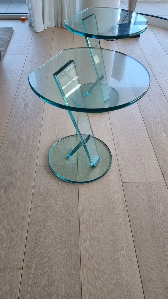 Image 1 of 2 glass modern side tables