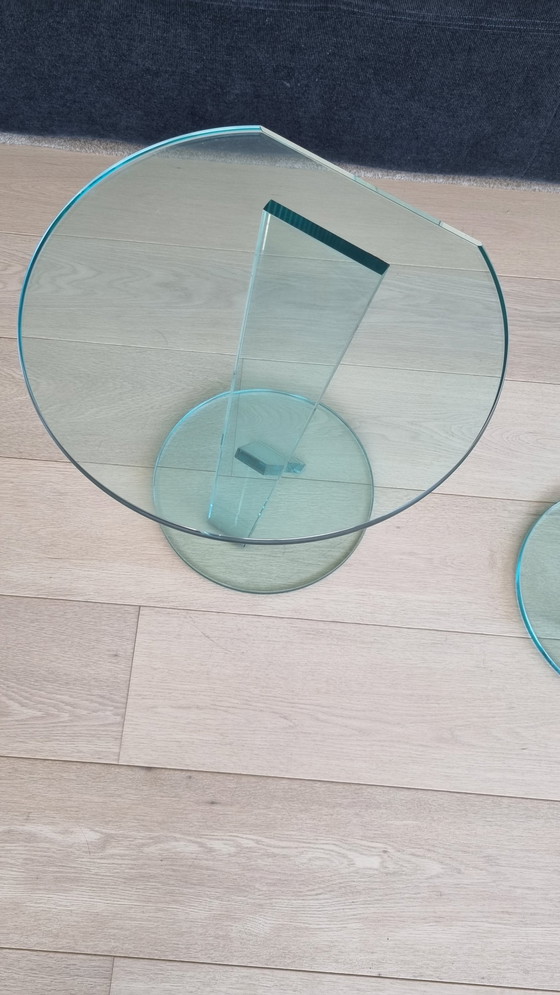 Image 1 of 2 glass modern side tables