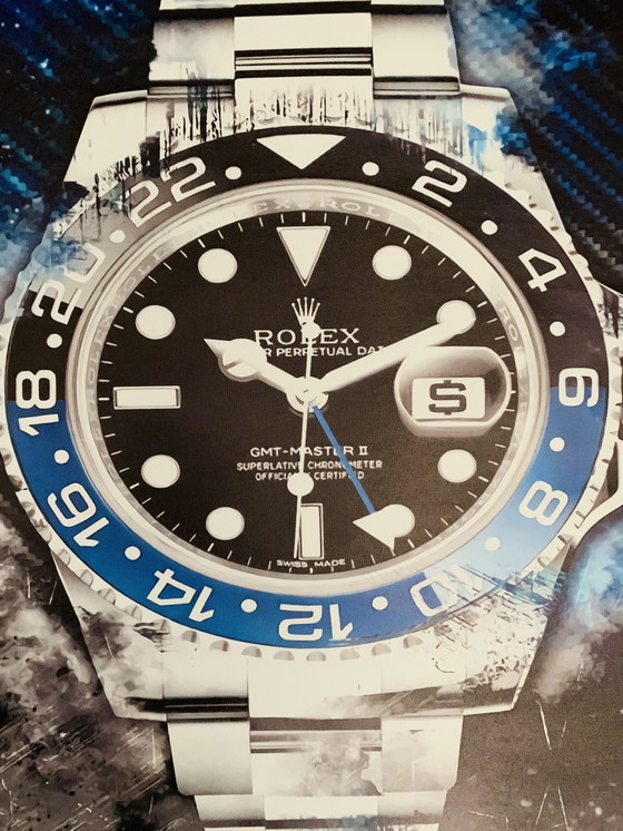 Image 1 of Rolex: Gmt Master "Batman" (Black- Blue Bezel, Oyster Bracelet).