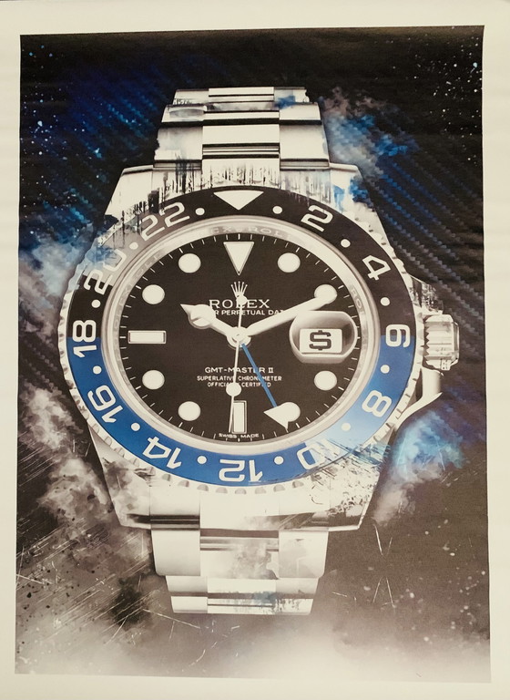 Image 1 of Rolex: Gmt Master "Batman" (Black- Blue Bezel, Oyster Bracelet).