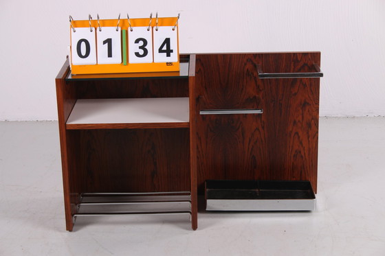 Image 1 of Vintage wall unit with shoe rack and umbrella stand from the 1960s