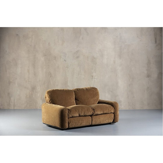 Image 1 of Vintage 2-seater sofa by Arrigo Arrigoni for Busnelli S.p.a, Italy 1970