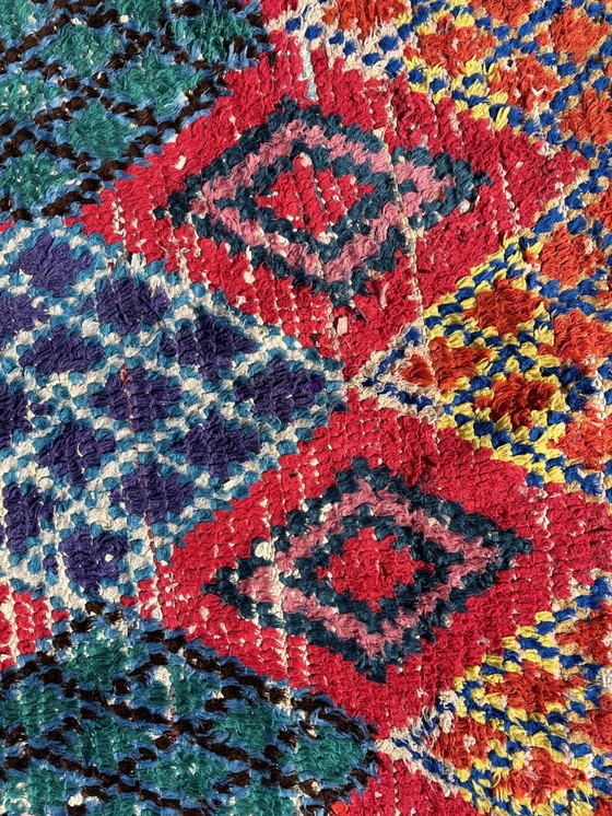 Image 1 of Stunning Red Cotton Moroccan Rug