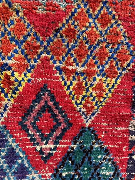 Image 1 of Stunning Red Cotton Moroccan Rug