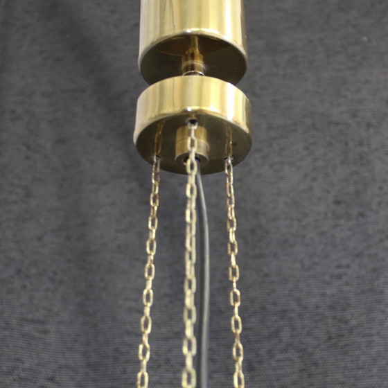 Image 1 of Vintage Glashütte Limburg hanging lamp