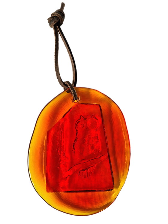 Image 1 of Eneryda Glasbruk - Suncatcher / Window pendant Owl