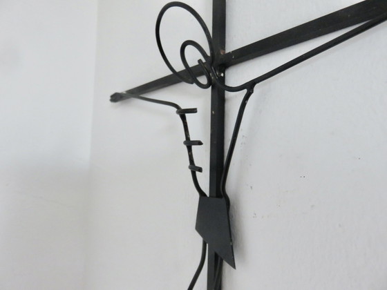 Image 1 of Crucifix, Wrought Iron, French Work, 1960