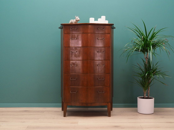 Image 1 of Mahogany Chest Of Drawers, Danish Design, 1960S, Manufacturer: Øm Mobelfabrik