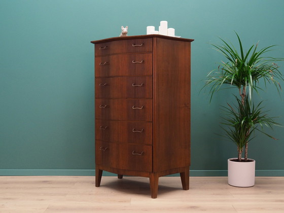 Image 1 of Mahogany Chest Of Drawers, Danish Design, 1960S, Manufacturer: Øm Mobelfabrik