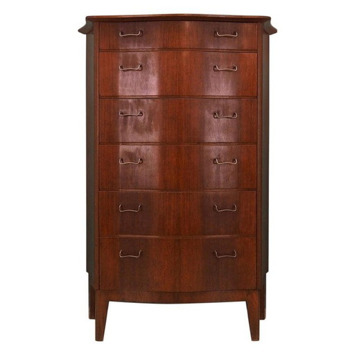 Mahogany Chest Of Drawers, Danish Design, 1960S, Manufacturer: Øm Mobelfabrik