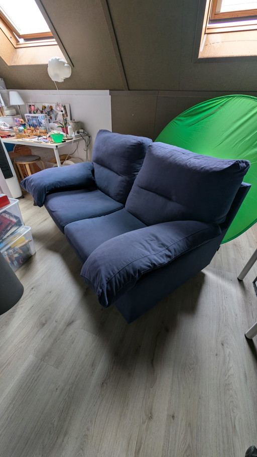 Alcantara Blue Sofa