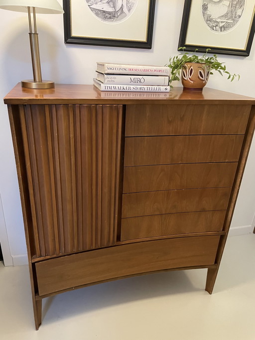 Strata Unagusta curved front tall dresser