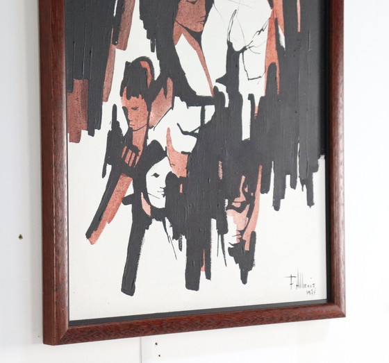 Image 1 of Fernando Alzamora Albeniz Painting 1977 Vintage