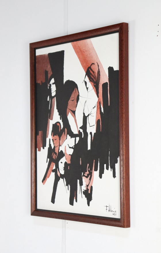 Image 1 of Fernando Alzamora Albeniz Painting 1977 Vintage