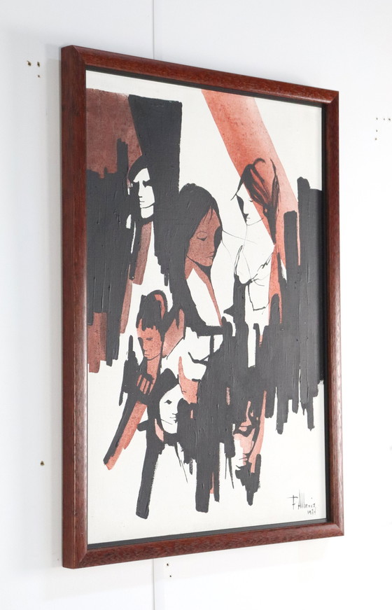 Image 1 of Fernando Alzamora Albeniz Painting 1977 Vintage