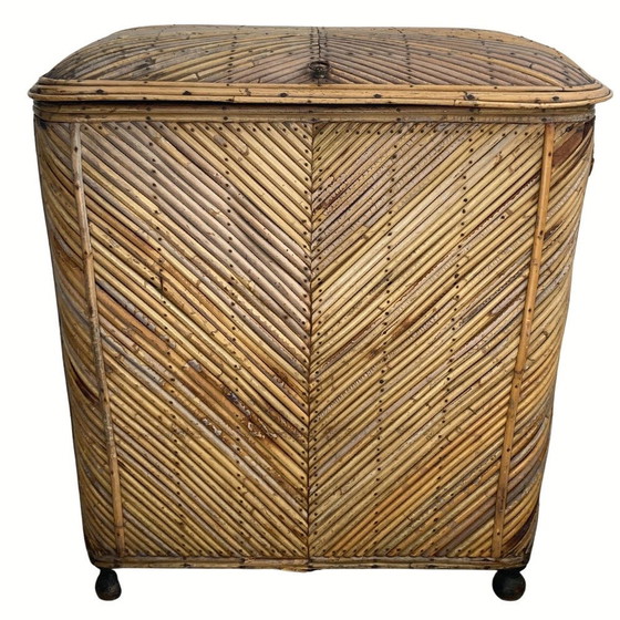 Image 1 of Vintage Wicker Chest In Bamboo, 1930S