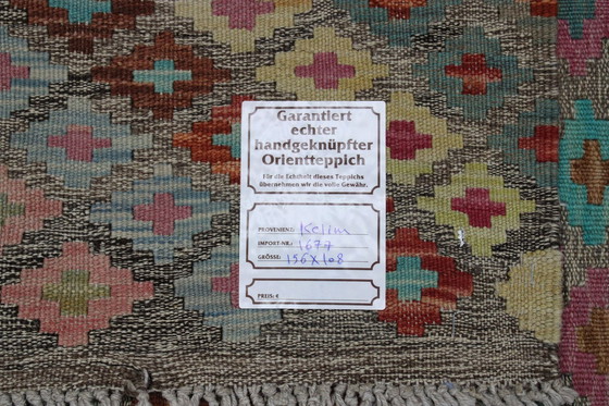 Image 1 of Original Old Style Kelim Afghan 156 X 108 Cm Top Condition