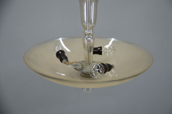 Image 1 of Art Deco Glass Chandelier, Kamenicky Senov, 1930S