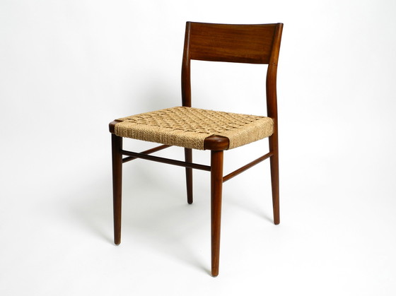 Image 1 of Two original 1960s Wilkhahn chairs made of walnut with wicker cane | Model 351 by Georg Leowald