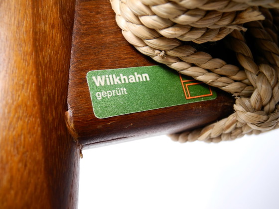 Image 1 of Two original 1960s Wilkhahn chairs made of walnut with wicker cane | Model 351 by Georg Leowald