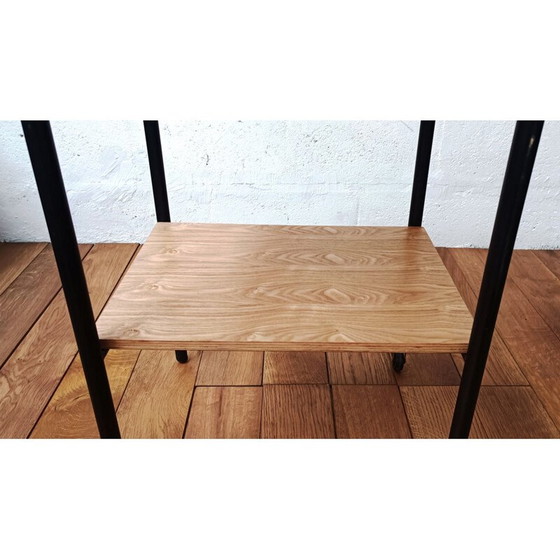 Image 1 of Vintage metal and wood trolley