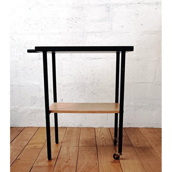 Image 1 of Vintage metal and wood trolley