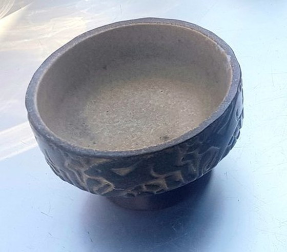 Image 1 of Danish Stoneware Vase And Bowl By Marianne Starck For Michael Andersen, 1960S, Set Of 2