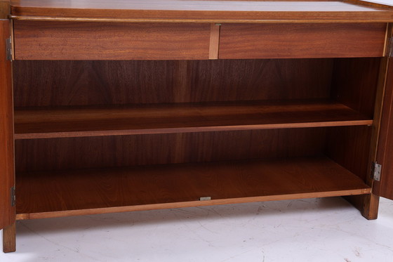 Image 1 of Hellerau chest of drawers 60s | Mid - Century cabinet 617 | A hallway vintage storage retro 70s walnut wood storage