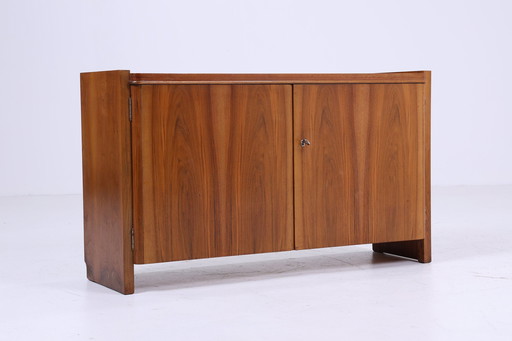 Hellerau chest of drawers 60s | Mid - Century cabinet 617 | A hallway vintage storage retro 70s walnut wood storage