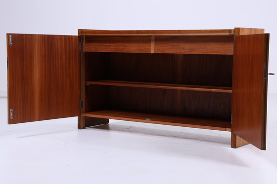 Image 1 of Hellerau chest of drawers 60s | Mid - Century cabinet 617 | A hallway vintage storage retro 70s walnut wood storage