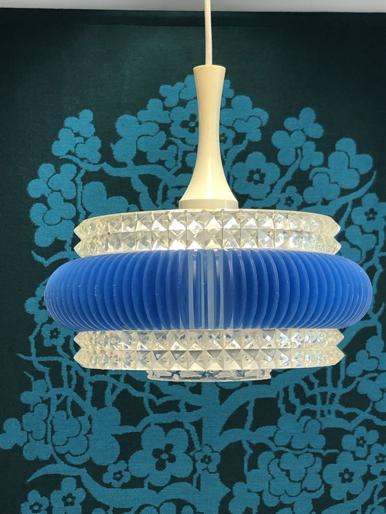 Image 1 of Pendant Lamp Plastic With Glass Shade From Me Marbach Leuchten