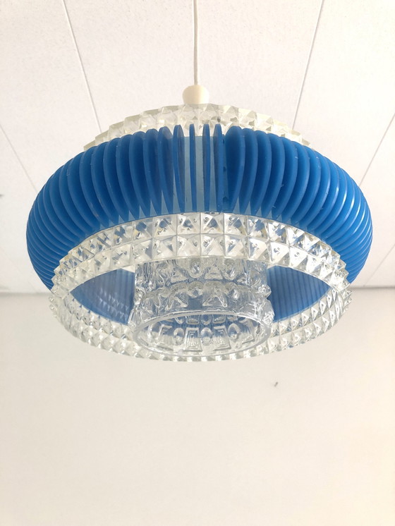 Image 1 of Pendant Lamp Plastic With Glass Shade From Me Marbach Leuchten