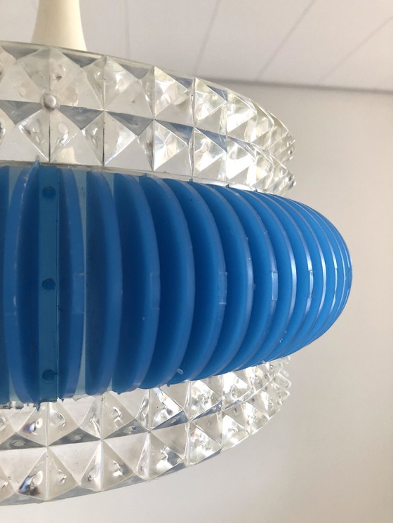 Image 1 of Pendant Lamp Plastic With Glass Shade From Me Marbach Leuchten