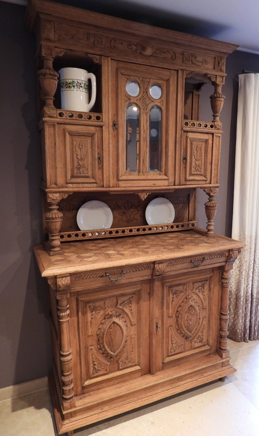 Antique French Buffet Cabinet In Henri Ii Style