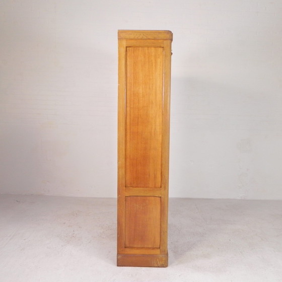 Image 1 of Oak Shutter Cabinet With 2 Shutters, 180 Cm High, 1930s