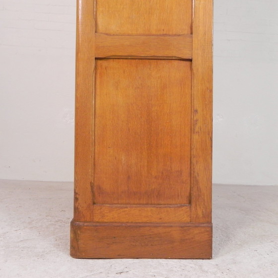 Image 1 of Oak Shutter Cabinet With 2 Shutters, 180 Cm High, 1930s