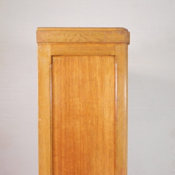 Image 1 of Oak Shutter Cabinet With 2 Shutters, 180 Cm High, 1930s