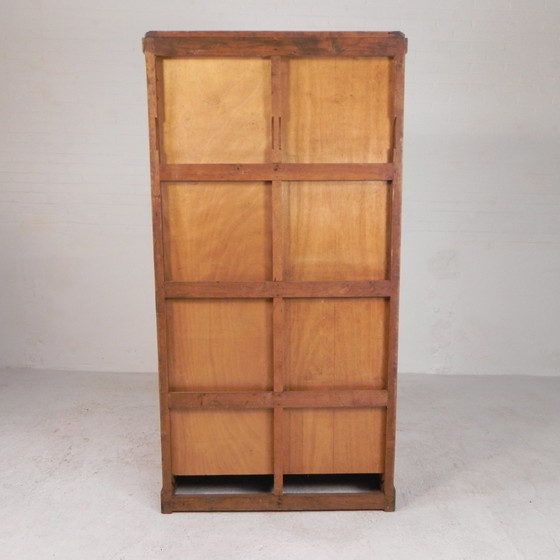 Image 1 of Oak Shutter Cabinet With 2 Shutters, 180 Cm High, 1930s