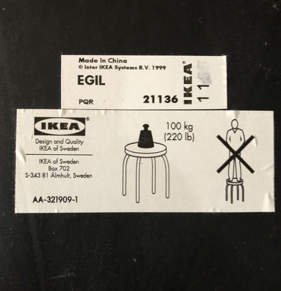 Image 1 of Tabouret Ikea EGIL par Olle Lundberg