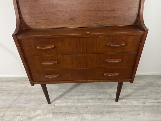 Image 1 of Vintage Scandinavian Danish Design Teak Secretaire