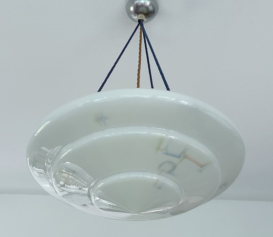 Image 1 of Art Deco Glass Pendant Lamp