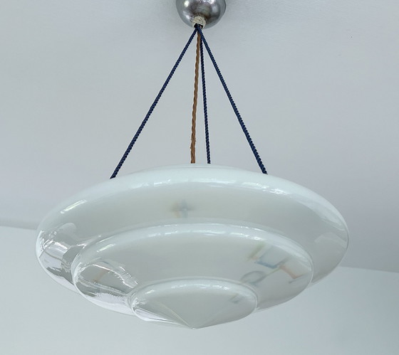 Image 1 of Art Deco Glass Pendant Lamp