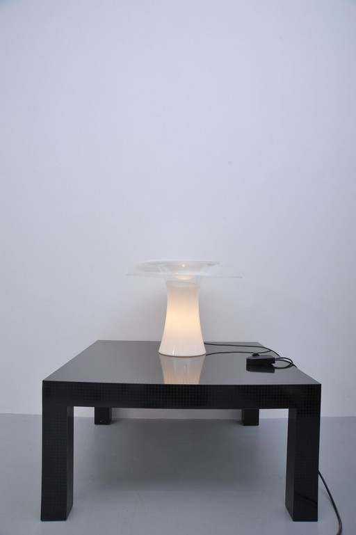 Vistosi Murano Lampe de table Mushroom verre 1970Er