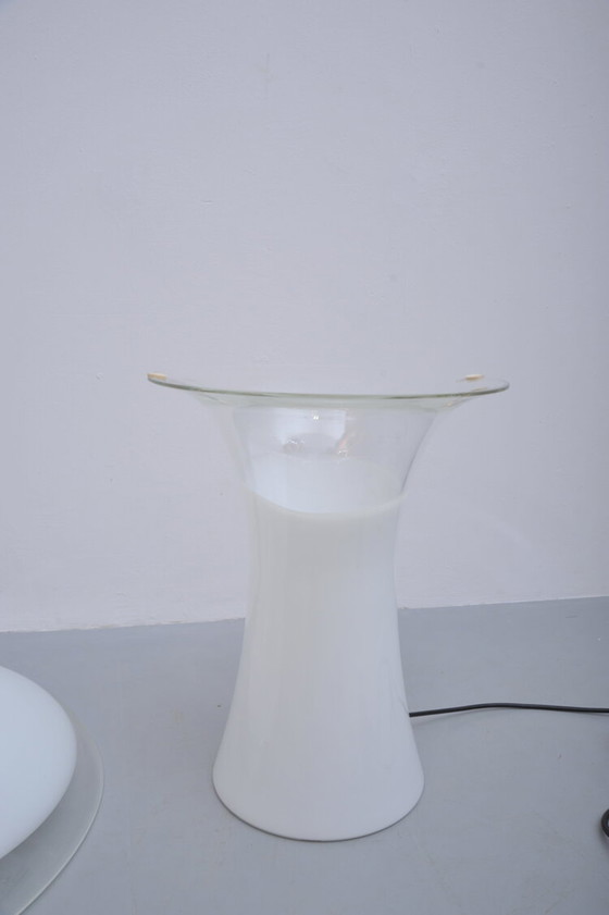 Image 1 of Vistosi Murano Lampe de table Mushroom verre 1970Er