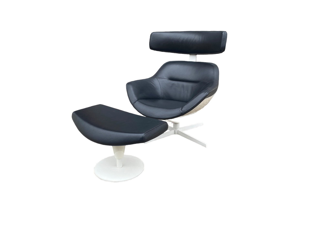 Auckland Lounge Chair And Ottoman By J.M. Massaud For