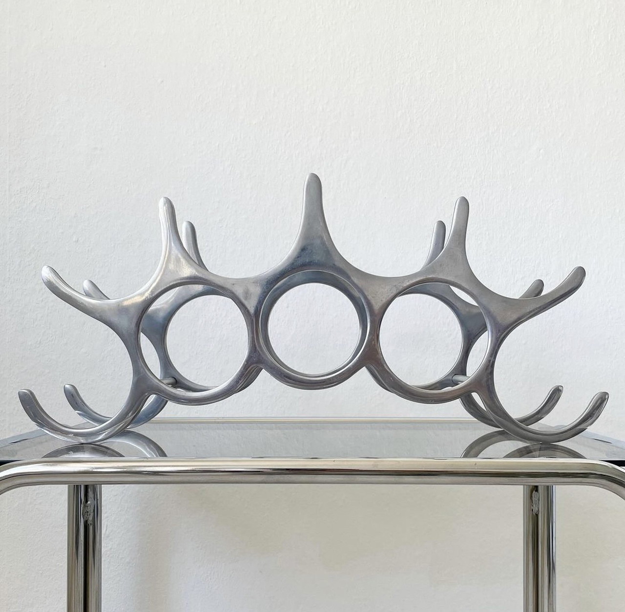Michael Noll Wine rack polished aluminium | €60 | Whoppah
