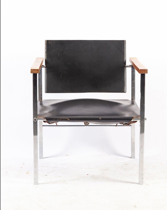 Image 1 of Core leather chair Chair by Ernst Möckel for Wilde + Spieth, 1960s