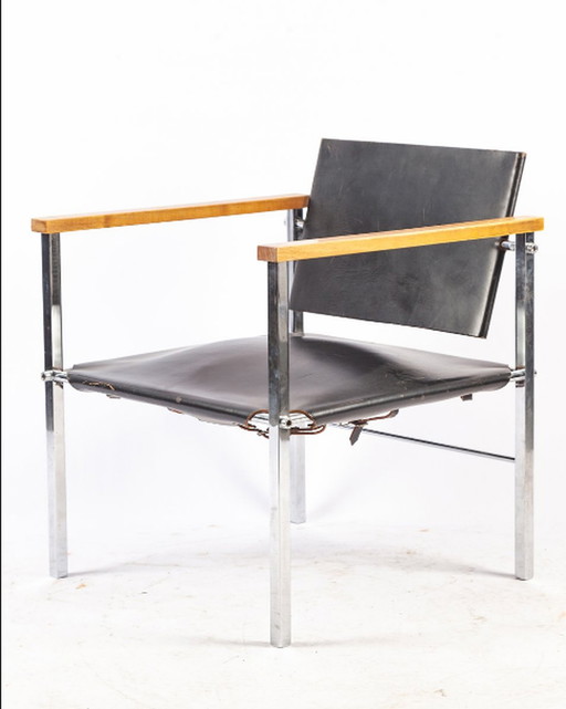 Core leather chair Chair by Ernst Möckel for Wilde + Spieth, 1960s